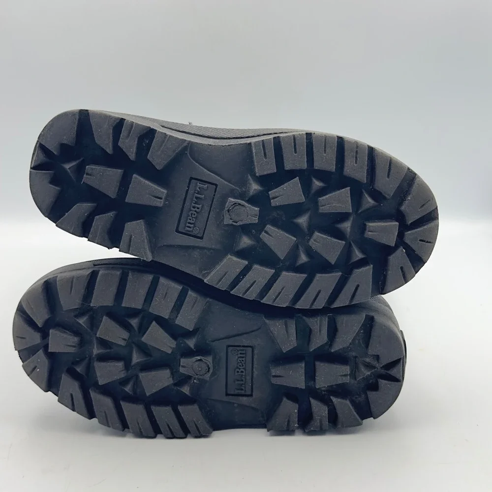 LL Bean Kids Snow Boots Black Grey Waterproof Insulated 11 Winter Outdoor 238064